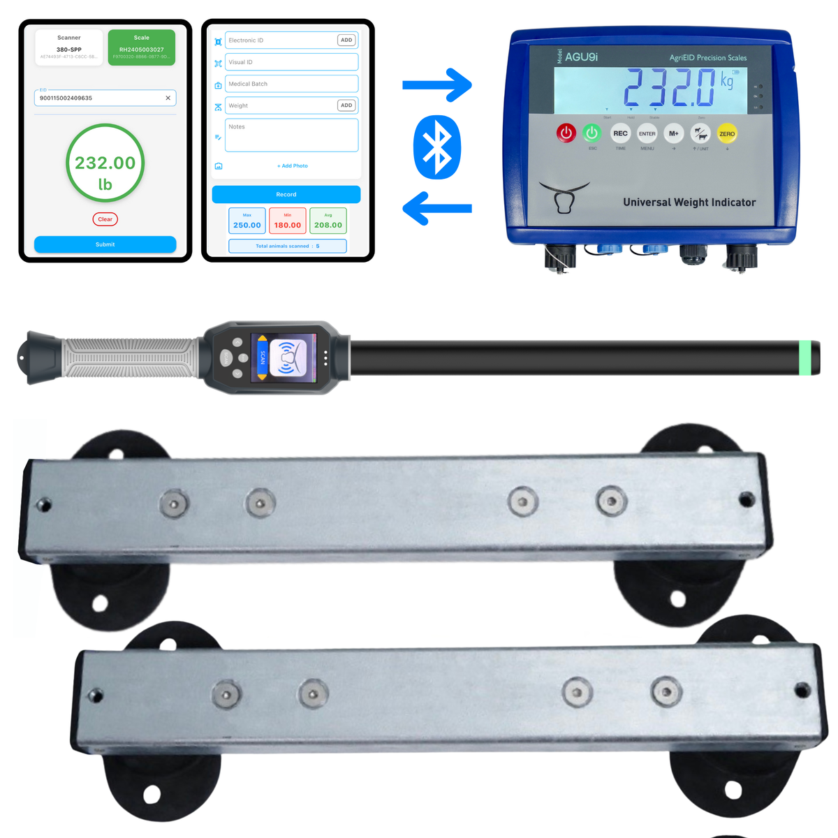 Cattle Scales + NLIS Tag Reader + Software Bundle – AgriEID – AgriEID ...